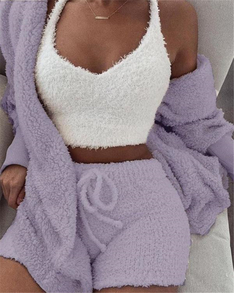 Best Cozy 3-Piece Loungewear Set for Women - Shop Athela
