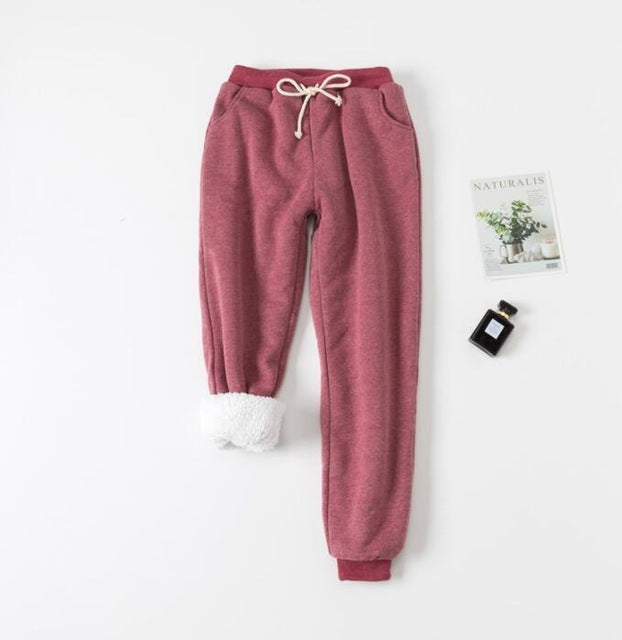 Warm and Cozy Padded Sweatpants | Luxurious Velvet | Athela