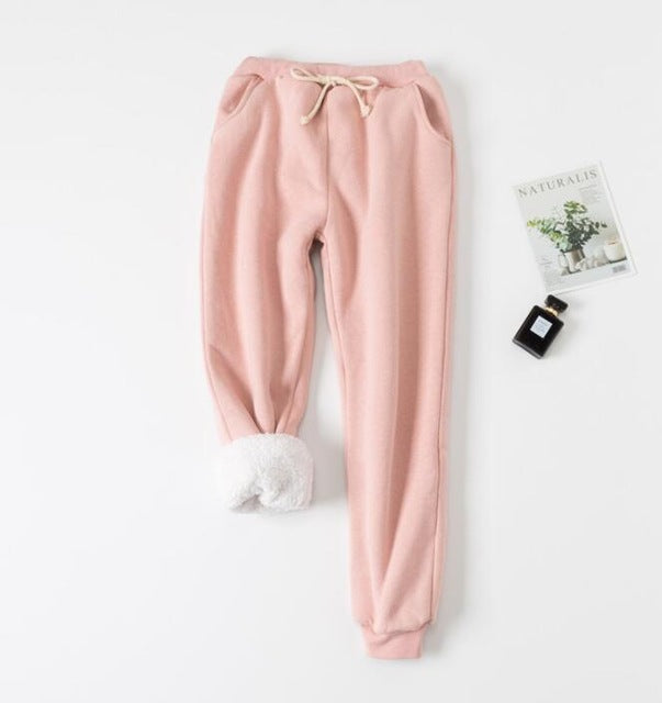 Ultimate Comfort - Luxurious Lamb Velvet Padded Sweatpants | Athela