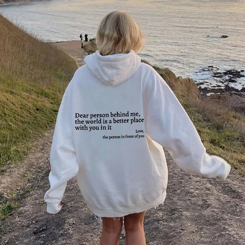 Feel-Good Hoodie: Spread Positivity with a Heartwarming Message!