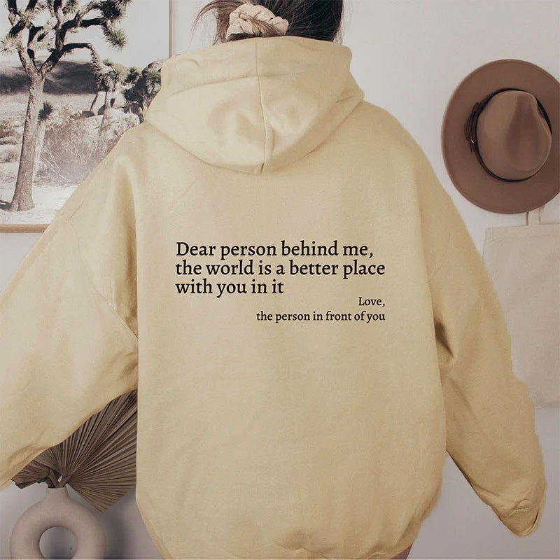 Feel-Good Hoodie: Spread Positivity with a Heartwarming Message!