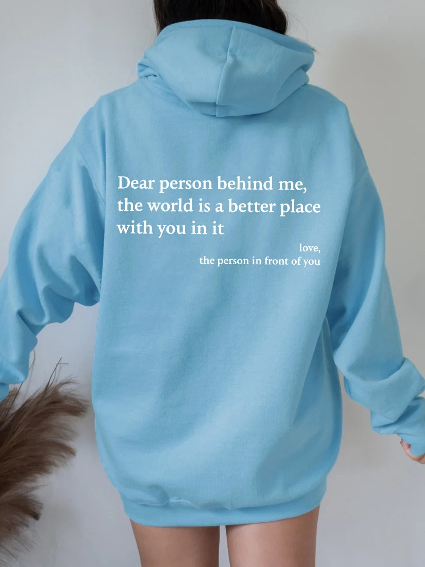 Feel-Good Hoodie: Spread Positivity with a Heartwarming Message!